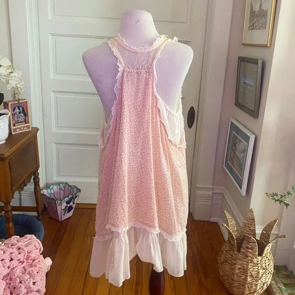 The Pyramid Collection dress Floral Ruffle  Lace  Shabby Chic Boho Layered XL - Picture 8 of 10